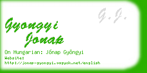 gyongyi jonap business card